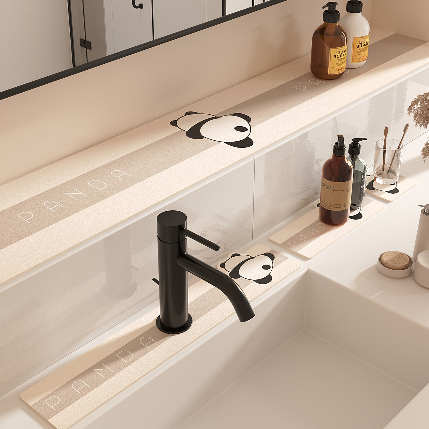 洗手台吸水垫硅藻泥水槽窄边防滑耐脏卫生间浴室柜台面垫沥水垫子,居家布艺,家用脚垫,淘宝优惠券,粉丝福利购,淘宝优惠卷