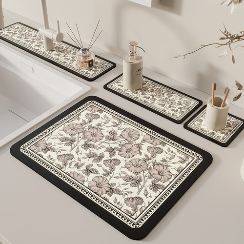 硅藻泥洗手台吸水垫水槽边缘