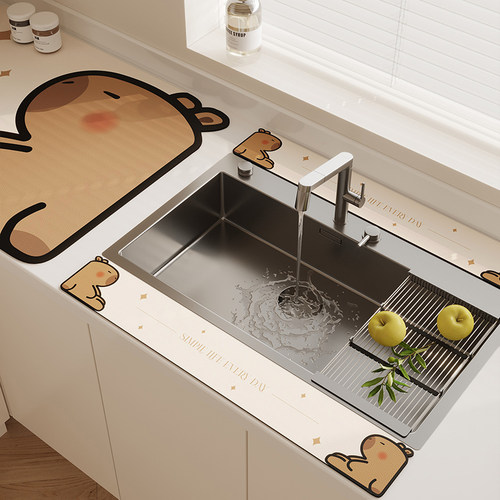 厨房水龙头沥水垫卫生间台面