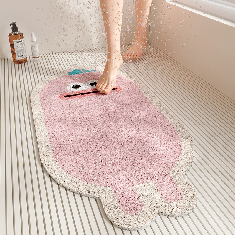 浴室防滑垫异形丝圈镂空沥水垫隔水垫淋浴房儿童洗澡垫卫生间地垫