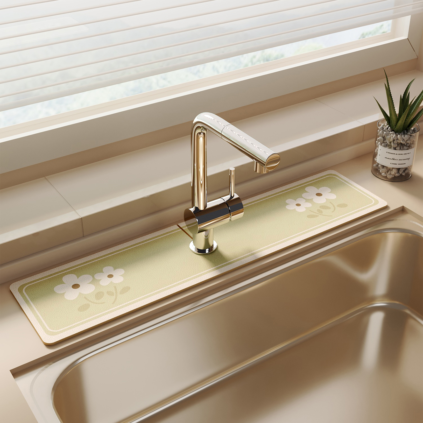 水龙头吸水垫厨房洗手台硅藻泥