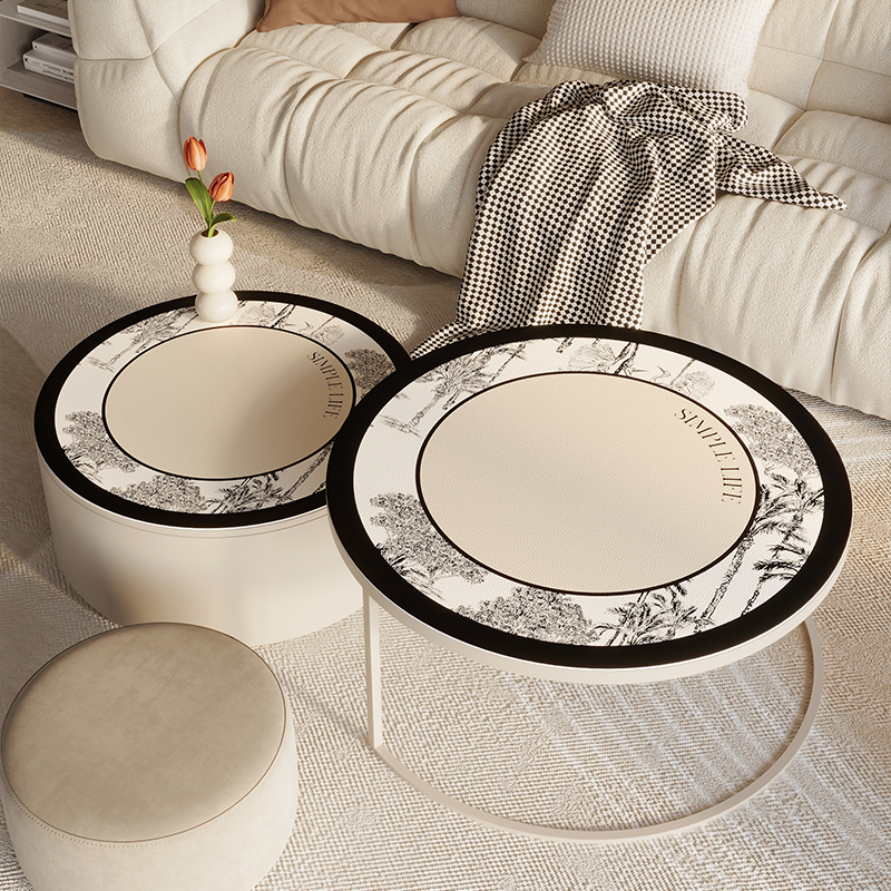茶几桌布PVC圆形桌垫茶几垫