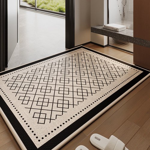 入户门地垫玄关大门口进门脚垫美式复古防滑除尘吸水速干耐磨地毯