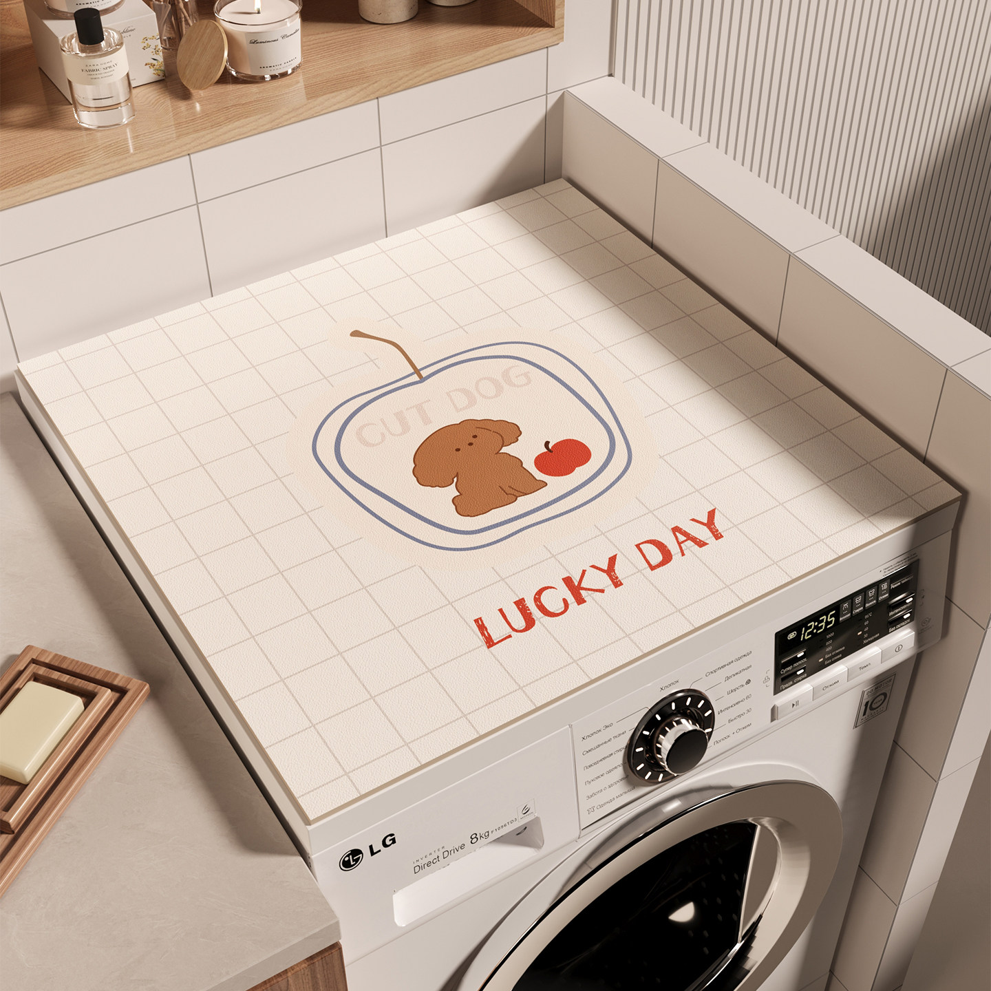 卡通硅藻泥吸水垫耐磨滚筒洗衣机盖垫台面免洗可擦防晒垫床头柜垫,居家布艺,万能盖巾,淘宝优惠券,粉丝福利购,淘宝优惠卷