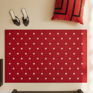 大门口进门红色脚垫玄关入户门地垫丝圈刮泥耐磨耐脏毯防滑可裁剪