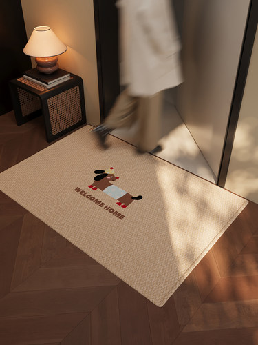 卡通入口门地垫，入口门地毯，入口大厅，室内家庭门垫，防滑免洗