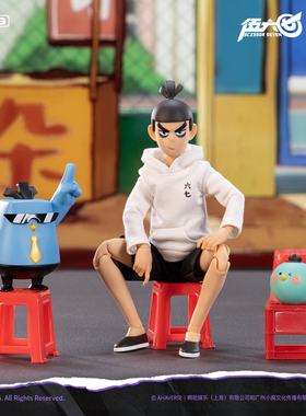 共鸣GONG 伍六七布衣可动人偶 伍六七可动手办 高约22CM