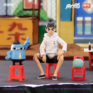 高约22CM 伍六七可动手办 共鸣GONG 伍六七布衣可动人偶