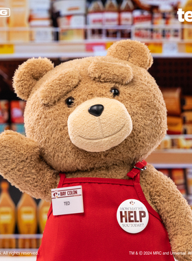 共鸣GONG Ted2泰迪熊1/2可动毛绒玩偶30CM 可替换表情可动骨架