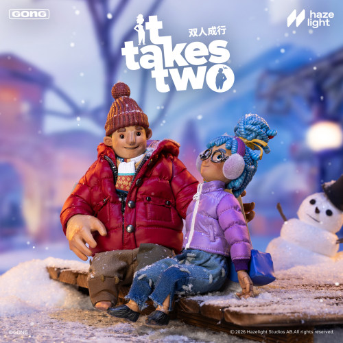双人成行冬季款可动人偶