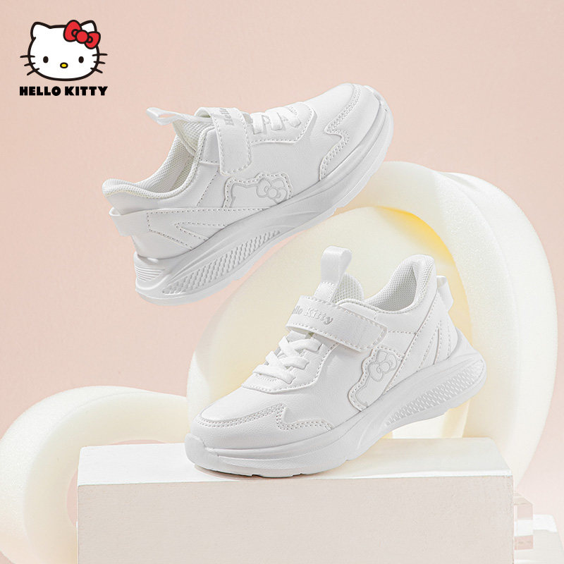 HelloKitty凯蒂猫童鞋断码清仓女童运动鞋小女孩跑步鞋儿童小白鞋