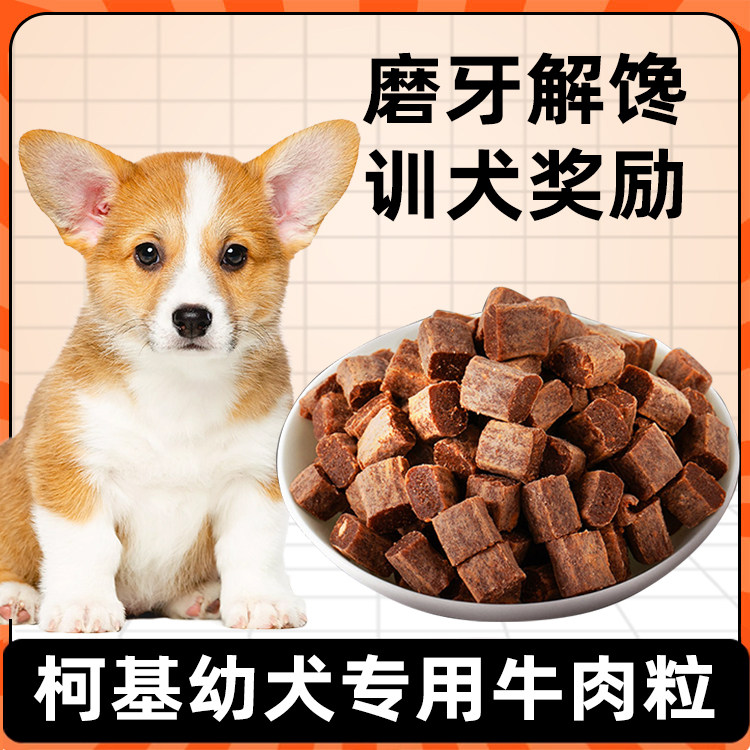 柯基幼犬犬用狗狗牛肉粒宠物零食幼犬营养小型犬吃的训练奖励用品