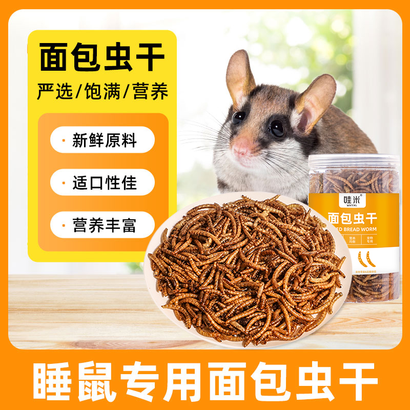 睡鼠专用面包虫干粮食黄粉虫刺猬