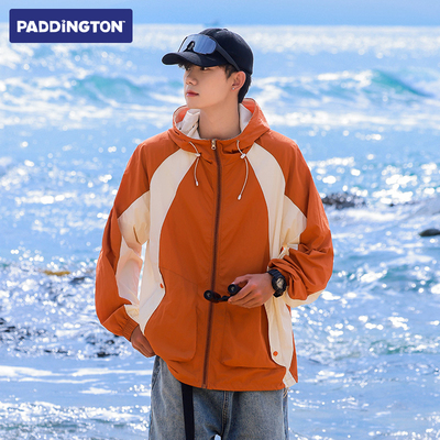 帕丁顿熊UPF50+冰丝防晒衣外套男夏季薄款透气户外防紫外线皮肤衣