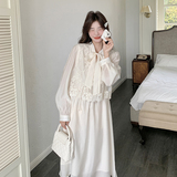 时尚套装复古甜美春季时尚长袖秋季气质春秋长款显瘦，女装套装/套裙，浙宝203