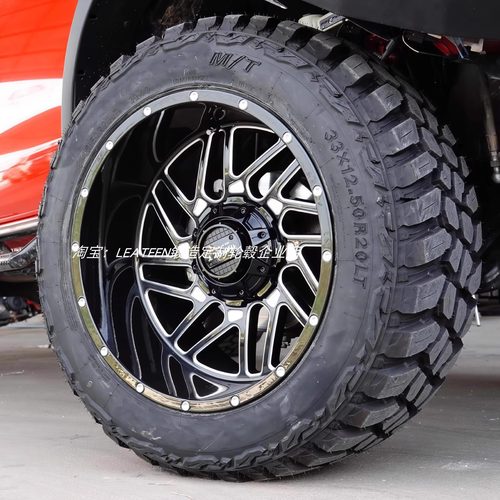 大抛边内凹越野轮毂18寸0值亮黑铣窗口适用坦克300400BJ40E炮212