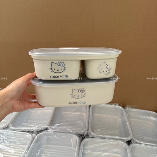 米诺家304不锈钢奶白饭盒