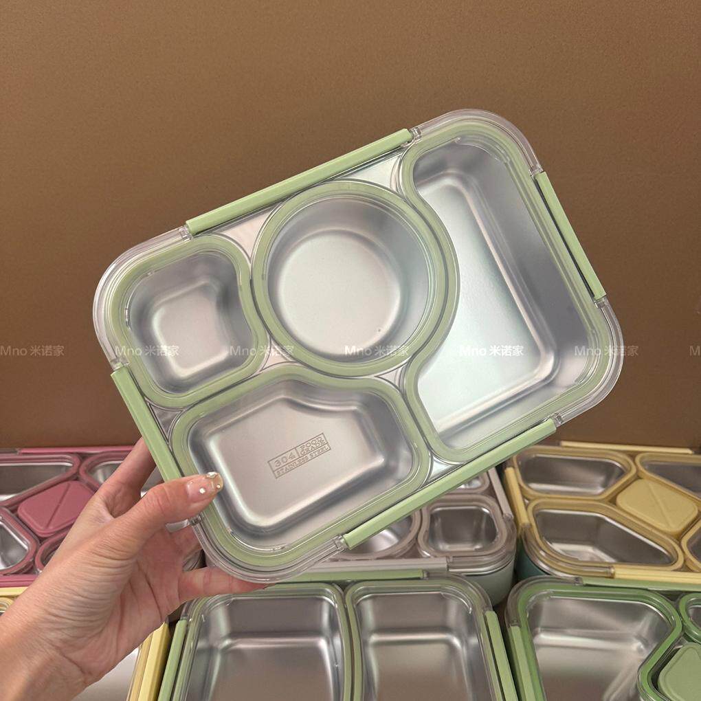 Mno Home 304 Steel Kids Bento: Leak-Proof, Divided & Microwave Safe - Taobao product photo 5