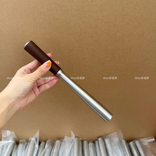 米诺家304不锈钢捣汁棒捣碎棒手打捶打柠檬工具商用胡桃木捣冰棒