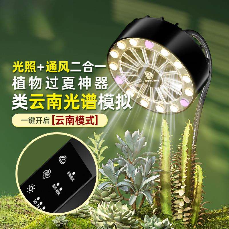 多彤类云南仿太阳全光谱生长灯带通风植物绿植多肉光色灯夹式图片