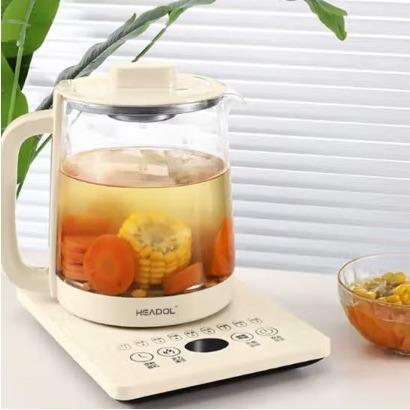 珩度HEADOL润养简煮多功能养生壶1.5LHD-B06304不锈钢发热盘