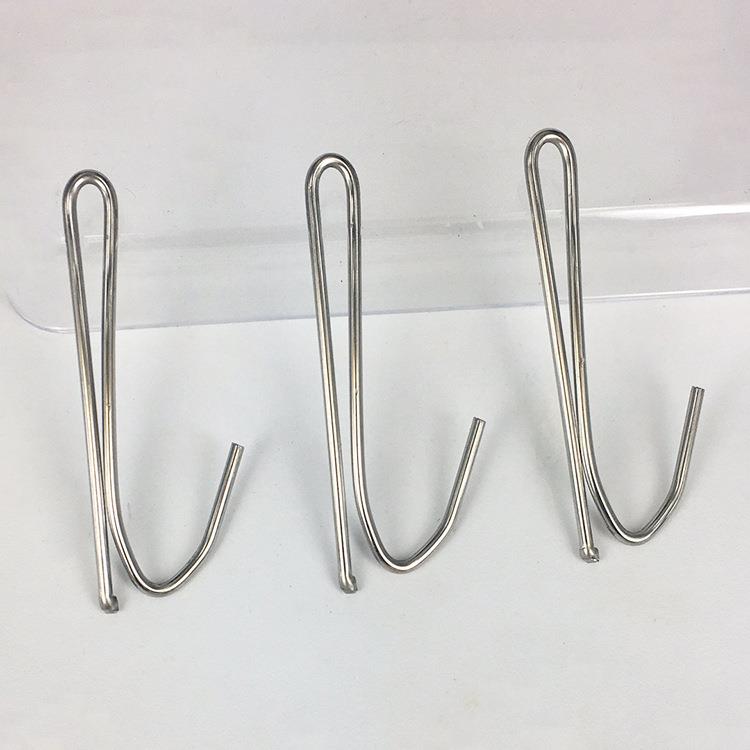 厂家窗帘配件窗帘叉钩不锈钢挂钩单钩家用单爪钩门窗五金