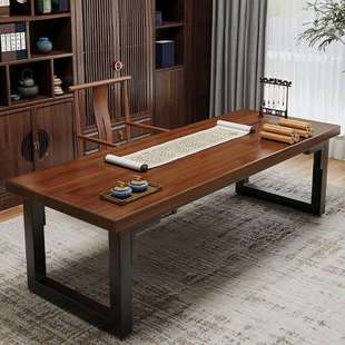 书法桌实木大书桌书房毛笔书法专用书画桌案台办公桌长工作台家用