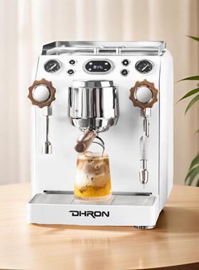 DHRON迪揽小牛7118A家用专业半自动咖啡机家用意式小型商用奶茶店