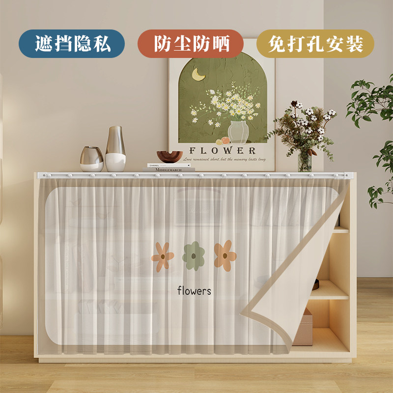柜子遮挡门帘杂物遮丑帘子图片