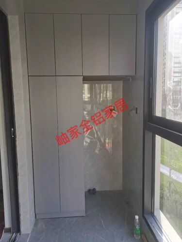 杭州上门定制阳台柜洗衣柜组合柜蜂窝铝太空铝免费测量安装