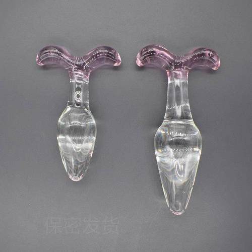 Glass-made femalemasturbation toy fake phallus adult product