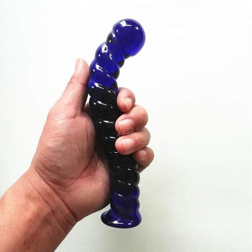 Glass-made femalemasturbation toy fake phallus adult product