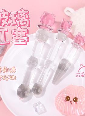 Glass-made femalemasturbation toy fake phallus adult product