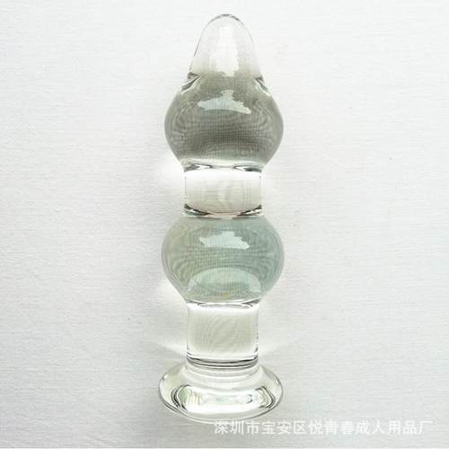 Glass-made femalemasturbation toy fake phallus adult product