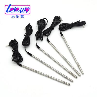 Male penis electric shock punishment toy urethral dilator