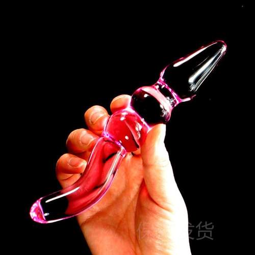 Glass-made femalemasturbation toy fake phallus adult product