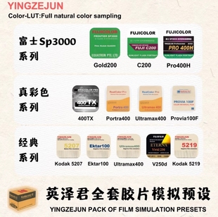 2025更新178枚正版英泽君胶片系列Lr预设c1飞思PS婚礼像素蛋糕lut