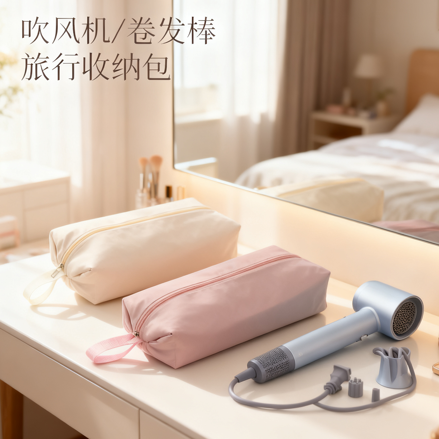 便携吹风机收纳包大容量徕芬防潮防尘吹风机收纳包旅行出差收纳包