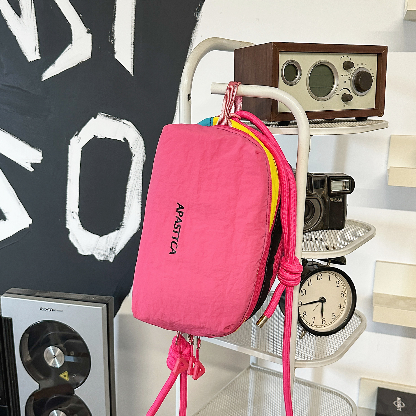 撞色化妆包大容量可单肩斜挎化妆品收纳包多巴胺分层笔刷包手拿包,收纳整理,化妆包,淘宝优惠券,粉丝福利购,淘宝优惠卷