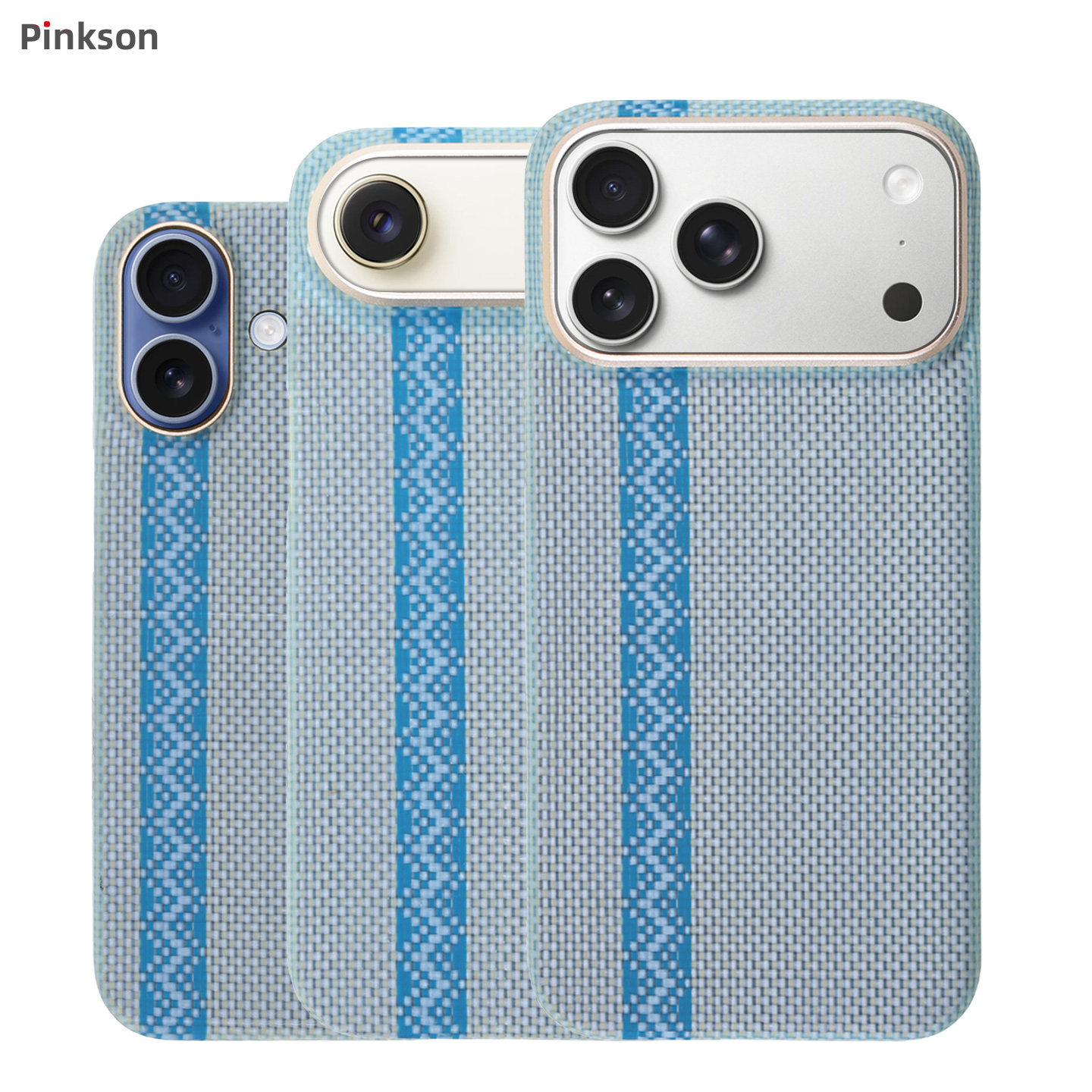 Pinkson白色Nomex纤维手机壳适用17promax苹果air华为Mate80保护套air凯夫拉芳纶超薄简约高档轻奢磁吸散热