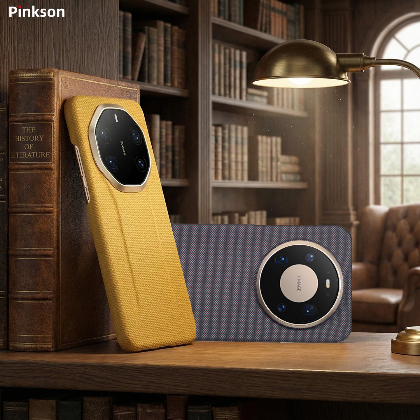 Pinkson适用400D细纹华为Mate80ProMax手机壳外壳Mate70Pro超薄磁吸款全包磨砂硬壳Vectran凯夫拉商务新款