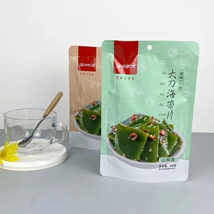 石磨小镇大刀海带片开袋即食厚切香辣下饭菜新鲜追剧小零食