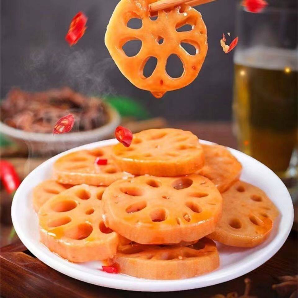石磨小镇莲藕片108g袋装蔬菜干开袋即食零食香辣开胃小菜