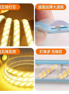 2工20v灯带户外防水led客厅檐外墙氛围室色外程高VIF屋压暖光暖灯