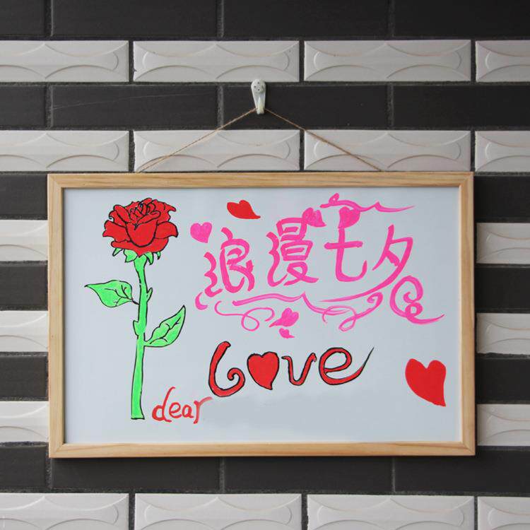 儿童木质磁性留式白小板家挂用教学办天聪宝贝公绘画写字板学生可