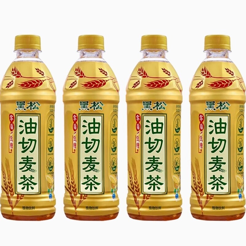 台湾黑松油切麦茶500ML*15瓶整箱0脂低糖夏季解油腻