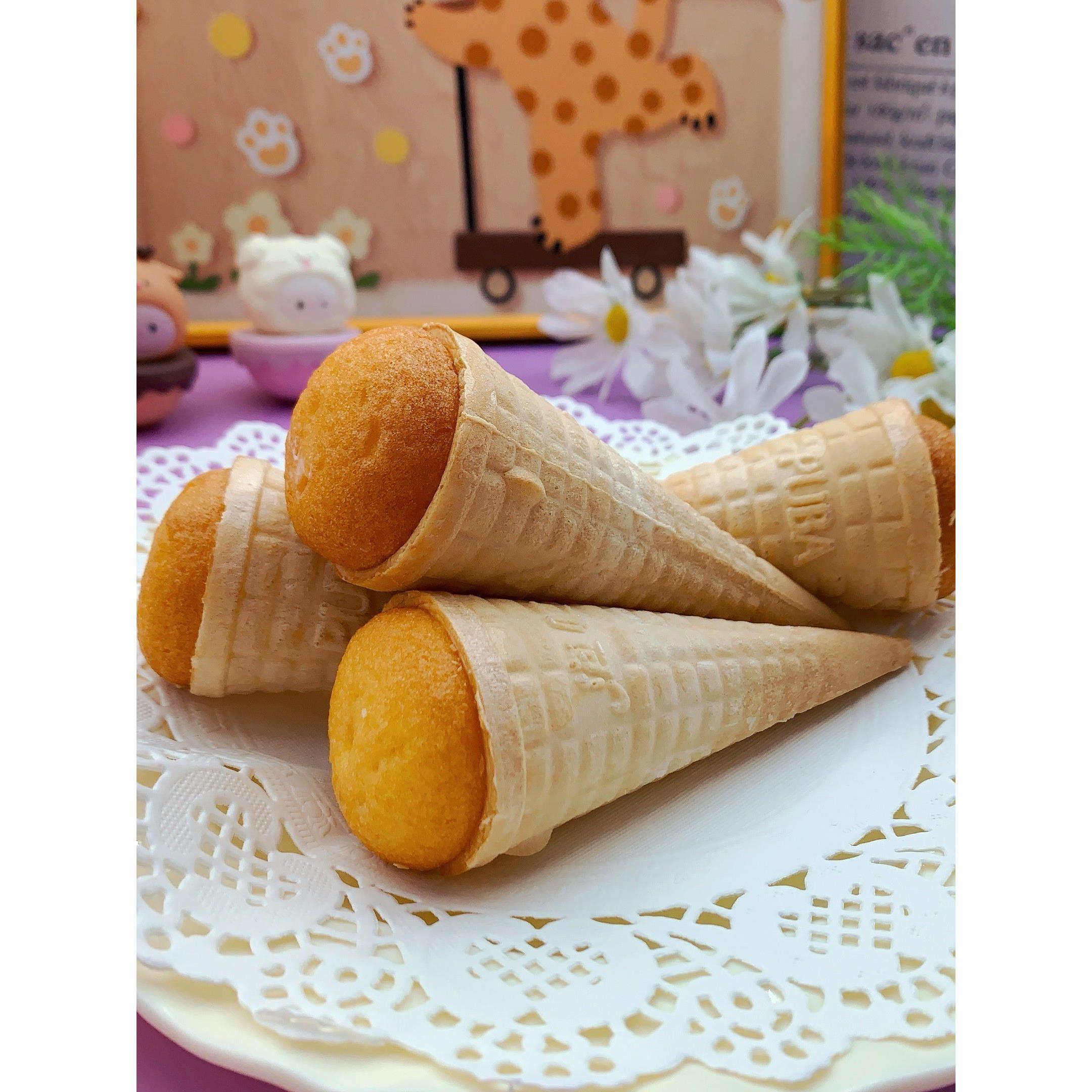 泡吧冰淇淋蛋糕香草鸡蛋味有芯草莓味早餐儿童网红点心休闲零食品