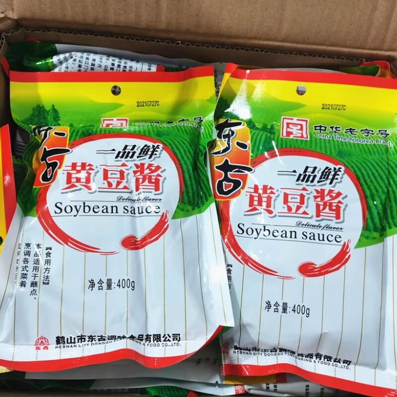 东古一品鲜黄豆酱400g 包邮炒菜烹调凉拌点蘸调味酱大酱非豆瓣酱