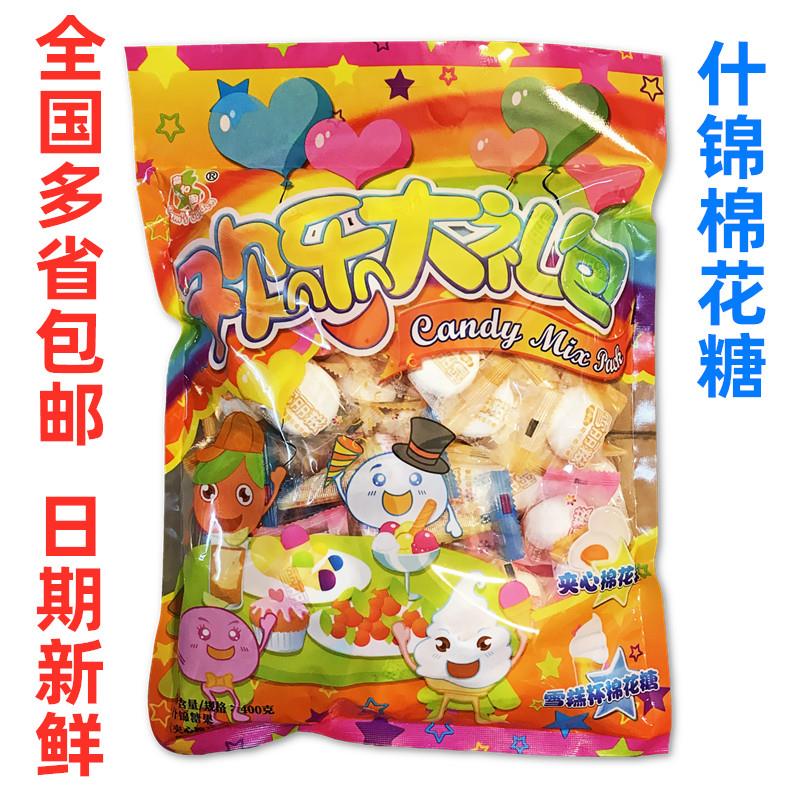 森和园雪丽糍棉花糖400g 什锦夹心棉花糖创意包装儿童零食大礼包