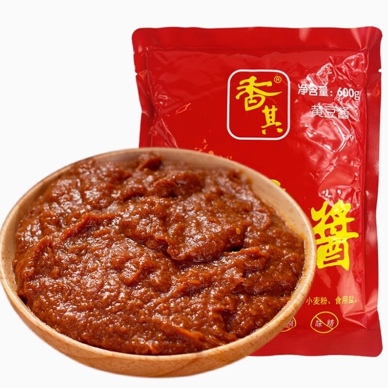 香其豆瓣酱黄豆酱600g*1袋东北特产调味酱蘸酱菜调料零添加大酱